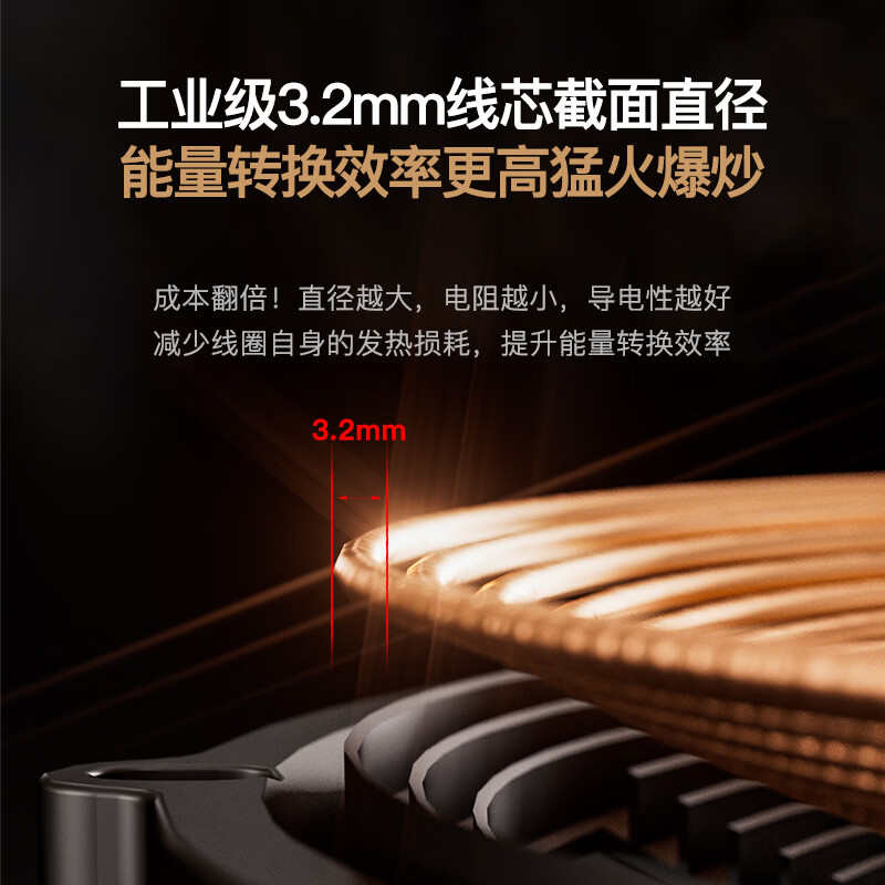 TINME德国凹面电磁炉炒菜锅一体灶家用款大功率3500W多功能猛火定时爆炒菜弧面商用厨房节能烹饪电炒锅 【炒锅汤锅套装/可定时/多档调节】黑晶