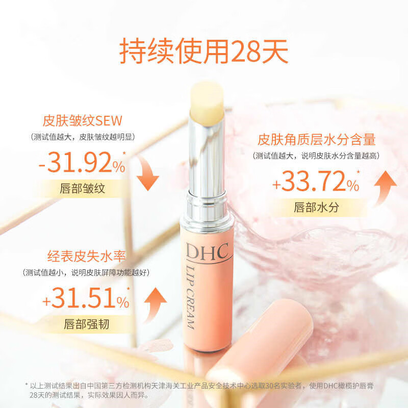 DHC日本DHC润唇膏天然橄榄油润唇膏淡化唇纹防干裂滋润保湿dhc护唇膏 DHC橄榄护唇膏1.5g*2支