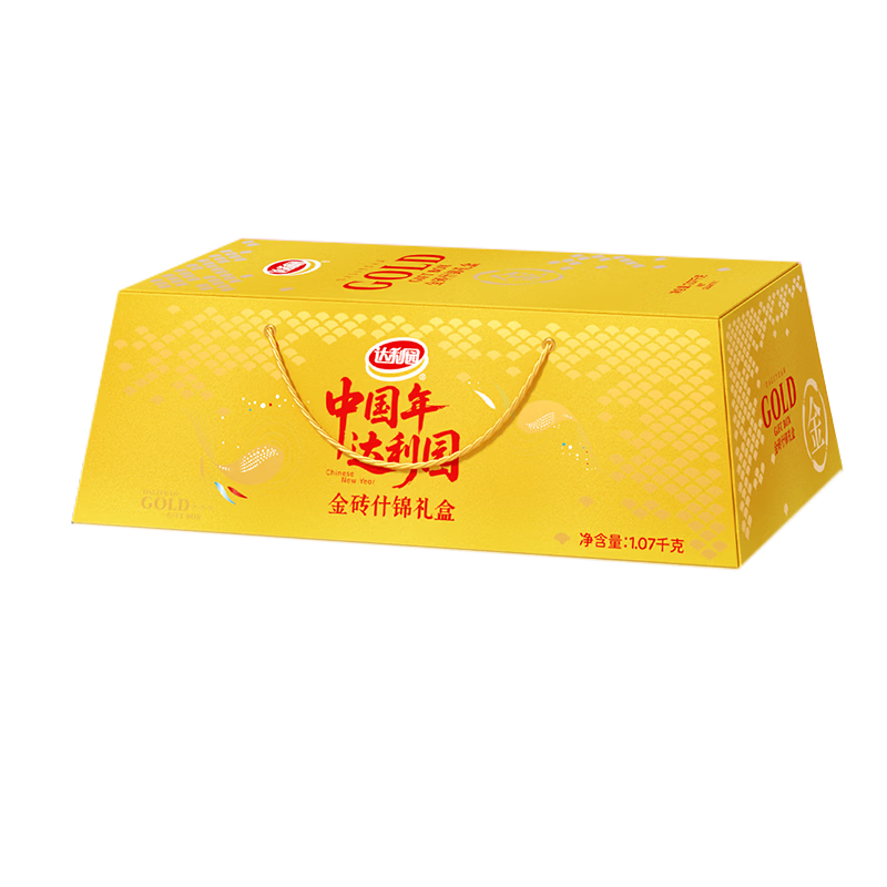 达利园金砖什锦礼盒1070g休闲零食面包糕点下午茶春节送礼年货礼品