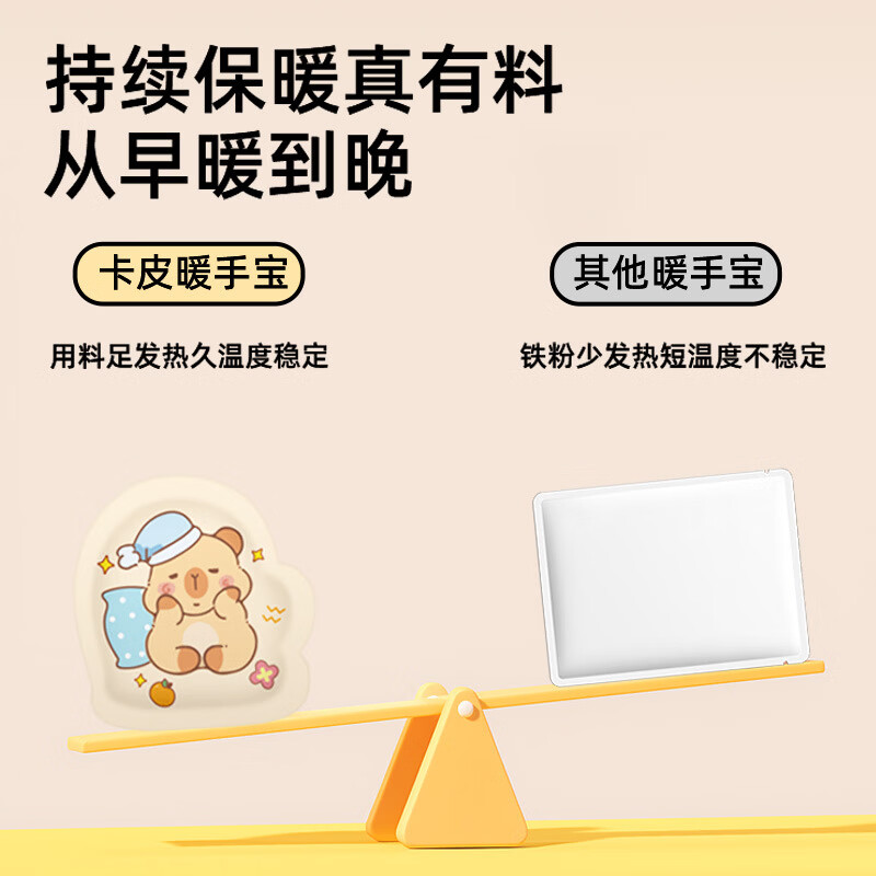 朗宜暖贴穿戴式暖手宝自发热暖手贴学生冬季暖脚暖手保暖贴 卡皮巴拉 20片