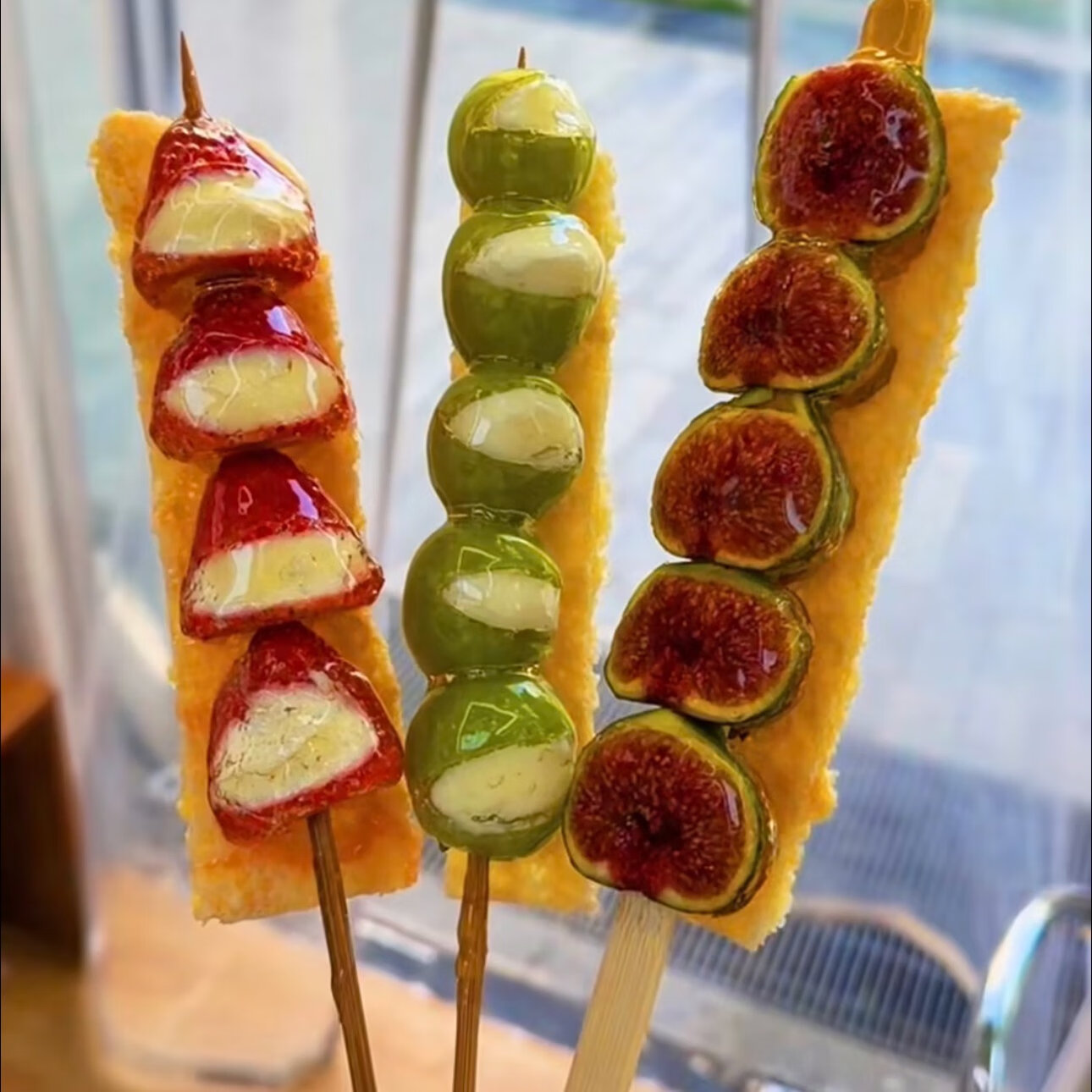 北京奶皮子冰糖葫芦山楂草莓晴王葡萄奶皮子糖葫芦代买顺丰冷发 无核圆山楂奶皮子糖葫芦1串