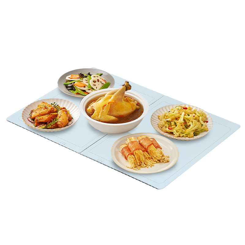 美的（Midea）暖菜板折叠2025新款石墨烯速热加热板 保温板热牛奶神器家用多功能加热桌垫暖奶暖茶HBU6038FZ Pro