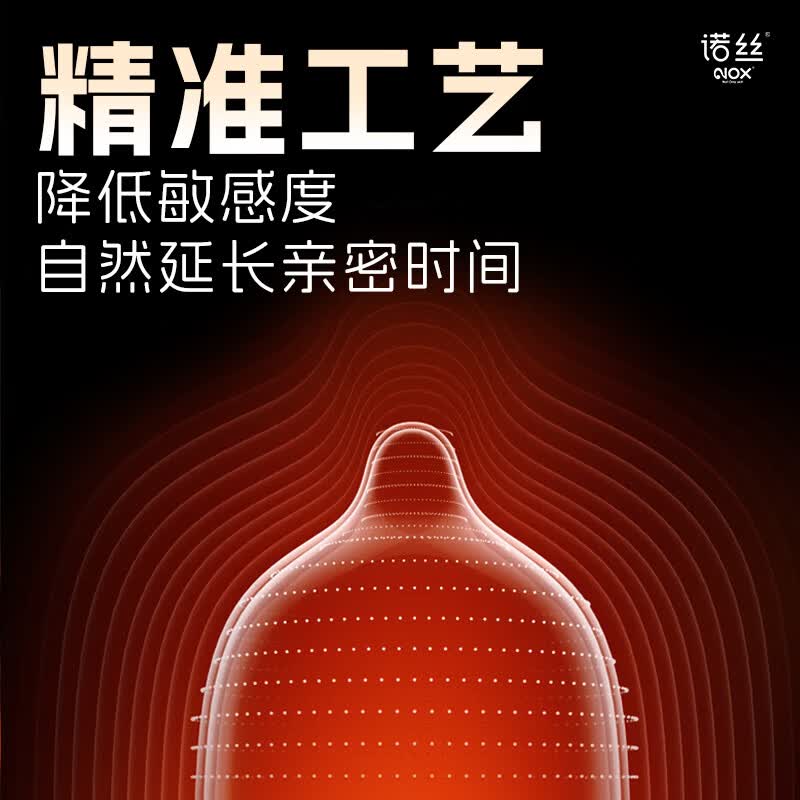 NOX诺丝避孕套 防早泄超凡持久加时延时套男士专用安全套女性快潮秒喷 【持久加强延时囤货版】24只