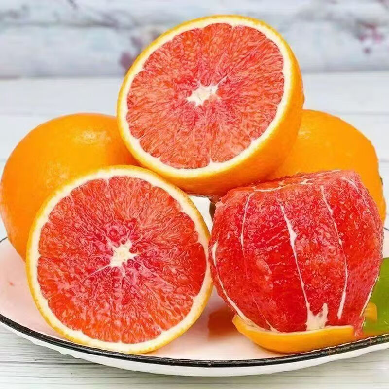 遇见悯农中华红橙血橙新鲜橙子秭归柑橘甜桔子手剥橙时令生鲜【多仓发货】 【净重8.5】臻选中果150g起【鲜甜多汁超高回购】