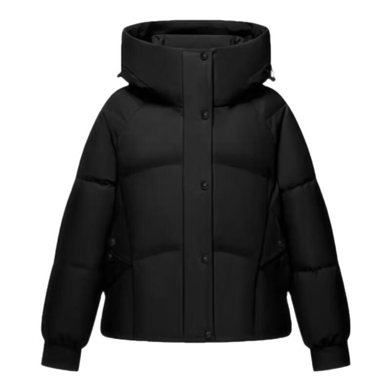 【京东直采】轻潮锁温短款羽绒服女潮流休闲风韩版款小个子 米色 S (160) 80-110斤