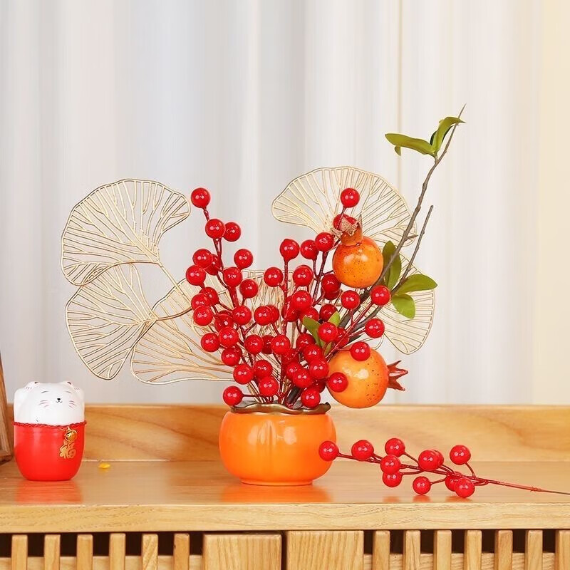 清洁JTT 柿柿如意摆件 俩个装