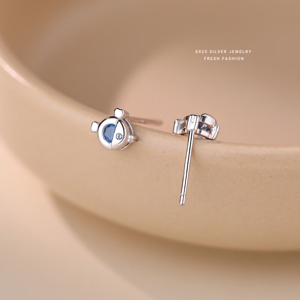 ��������S925ǳ��Q��С�����Ů�����ɰ���Ƹ�С�ڰٴ���������Ƕ� E6067�⾧119#�ư׽�ͬ�� 925�� 79Ԫ