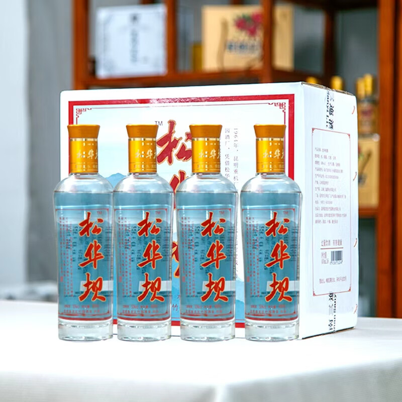 三迤50度三粮酒小曲清香型酒400ml 高粱大麦包谷固态纯粮酿造白酒 50%vol 400mL 4瓶 【好友相聚】松华坝清香型白酒(推荐)