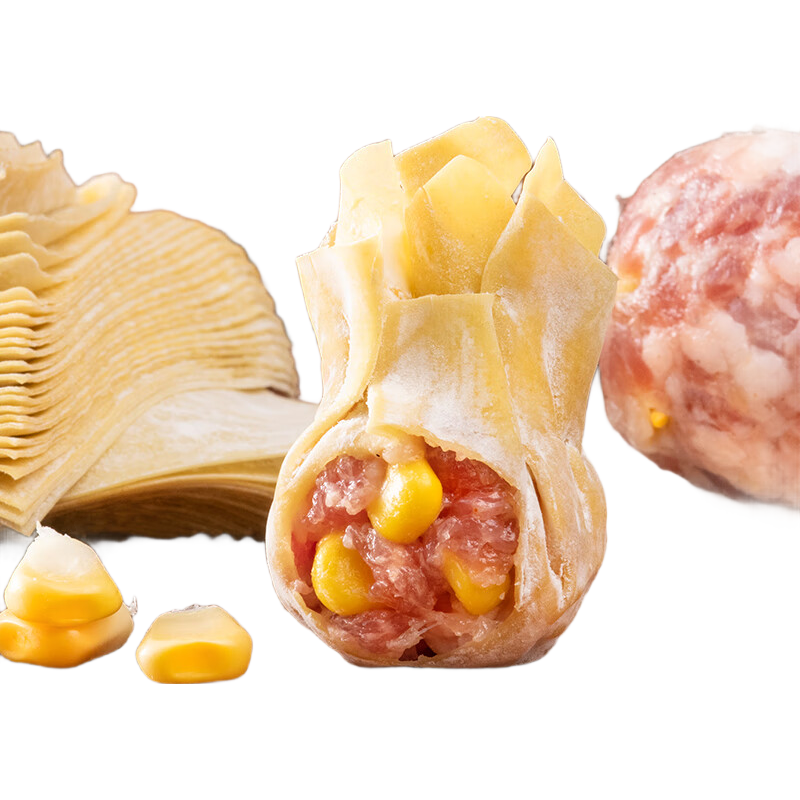 袁记味享袁记云饺 玉米鲜肉大云吞375g 18只 早餐夜宵馄饨云吞