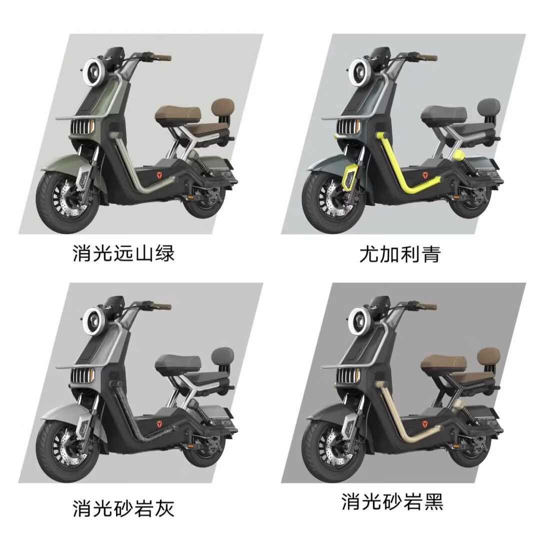 雅迪2025款新一代冠能B70电动自行车通勤车电瓶车智能新国标全新二手不可上牌 颜色备注(全新二手不可上牌) 六个23A石墨烯电池