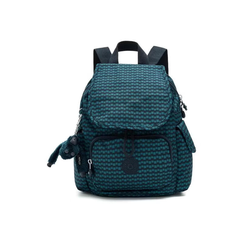 凱浦林（Kipling）女士迷你雙肩包分區(qū)收納拉鏈閉合防潑水面料舒適背負尼龍雙肩包 Dark Lobby Ti ONE SIZE