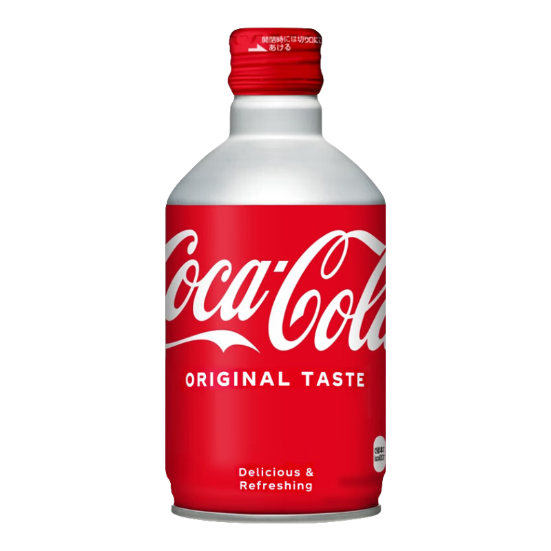 可口可乐（Coca-Cola）子弹头可乐日本原装进口日版可口可乐碳酸饮料汽水铝罐300ml*12罐