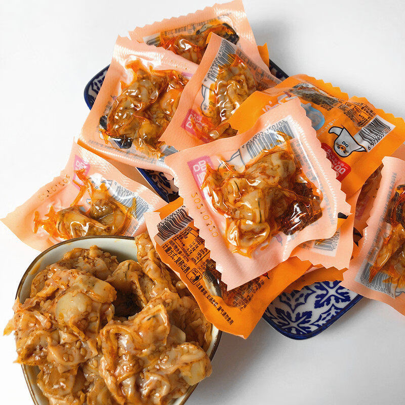 香辣鲜贝扇贝肉500g麻辣小吃熟食真空包装即食大连特产海鲜零食 500g香辣鲜贝