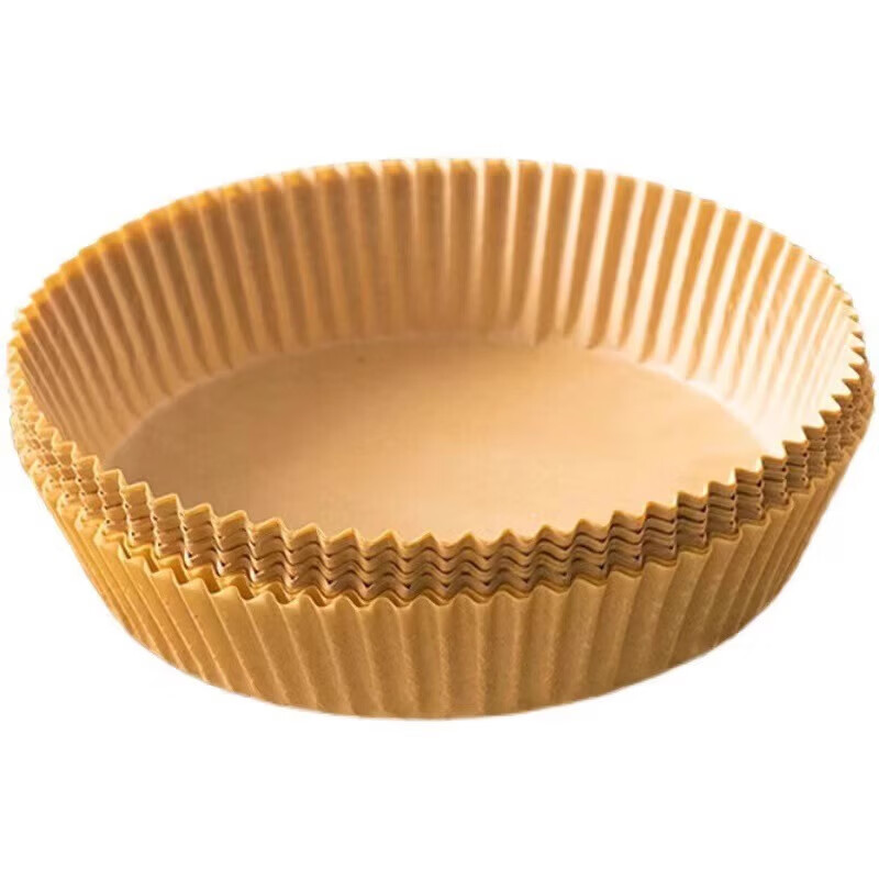 【甄选直发】空气炸锅专用纸烤盘吸油纸垫纸家用食物硅油纸锡纸碗 100张圆形【特价活动】