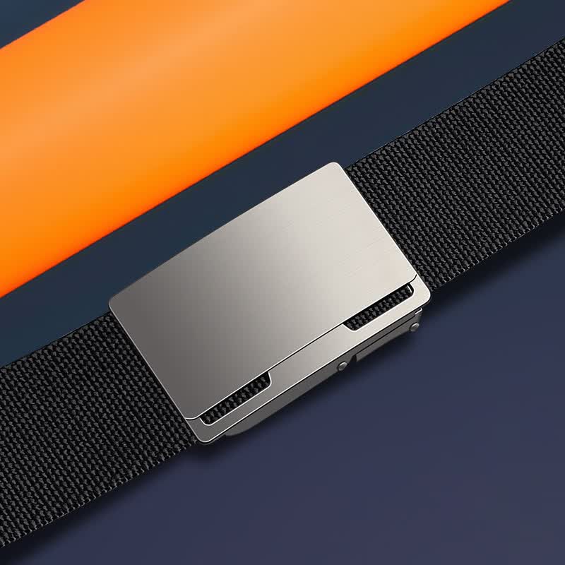 歌带盾皮带男士松紧弹力腰带休闲百搭青年学生潮流工装休闲军训裤带简约 黑色【银扣】 160cm