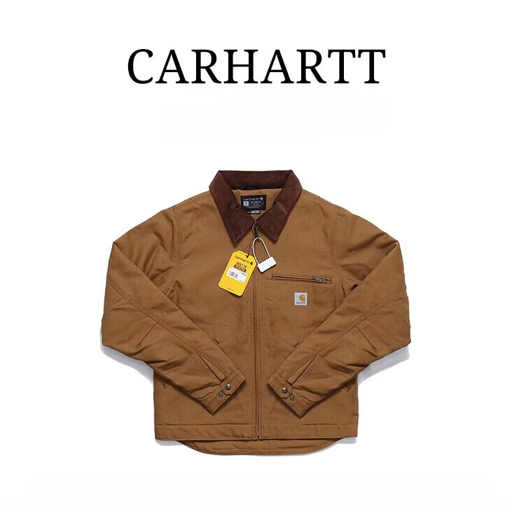 Carhartt卡哈特秋冬季新款保暖经典复古休闲时尚工装夹克男款外套 103828棕色 M