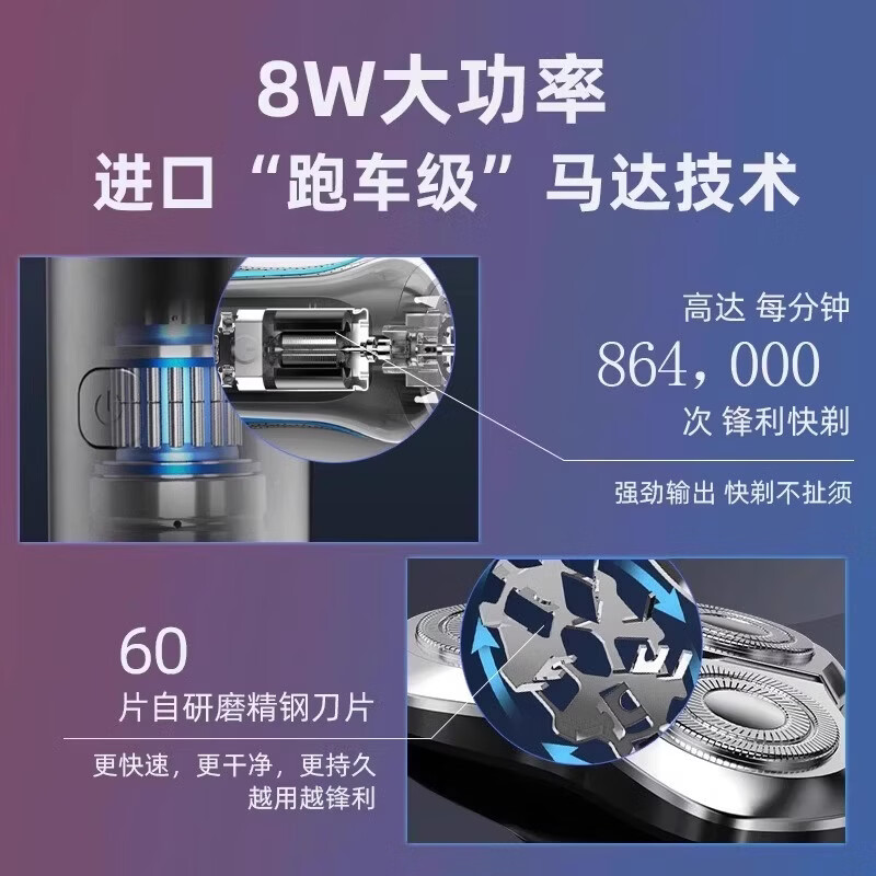摩洛恩德国2025新款电动剃须刀男士刮胡刀合金机身便携3刀头生日 圣诞节送老公男朋友兄弟礼物 顺丰包邮 【标准套餐】太空灰旗舰升级款 三合一多功能套装