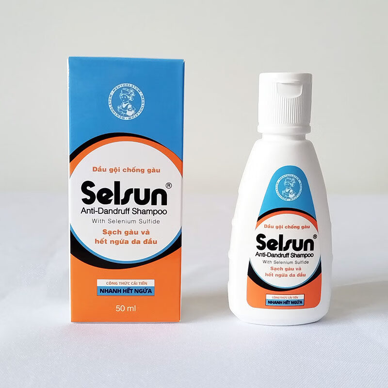 Selsun越南曼秀selsun去屑洗发水控油蓬松止痒舒缓硫化硒消屑洗发水 曼秀雷敦洗发水50ml