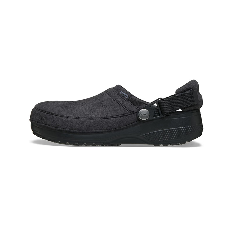 卡骆驰(CROCS)檀健次同款秋冬新款经典轻走仿麂皮洞洞鞋舒适百搭休闲鞋|211930 黑色-001 45 (290mm)