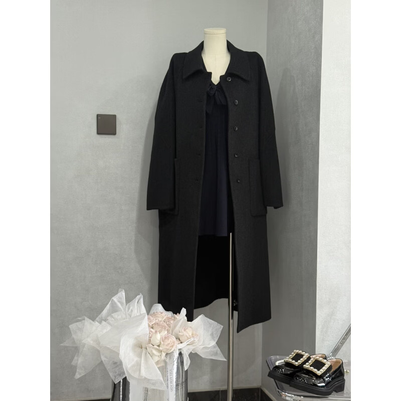 ���ܻ��ﶬ˫����ë���µ��ſ�ֱͲ����С���ӳ����¿����׺���˫����� ̿��ɫ S 455.94Ԫ