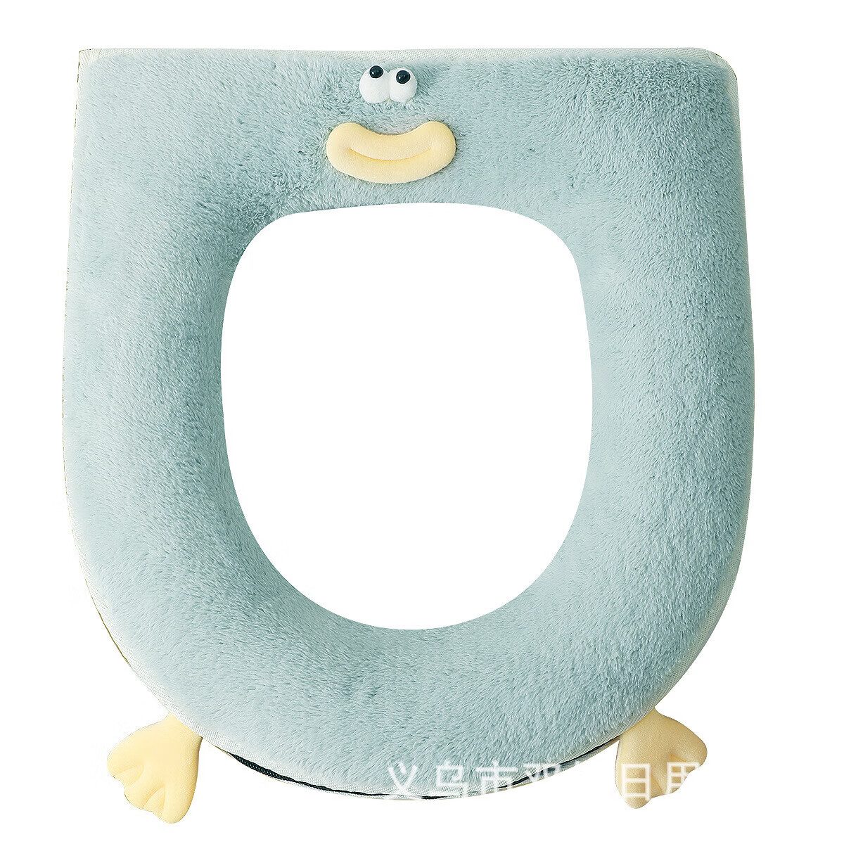 【甄选直发】马桶坐垫加厚冬季拉链垫圈家用坐便套通用防水马桶垫 粉色