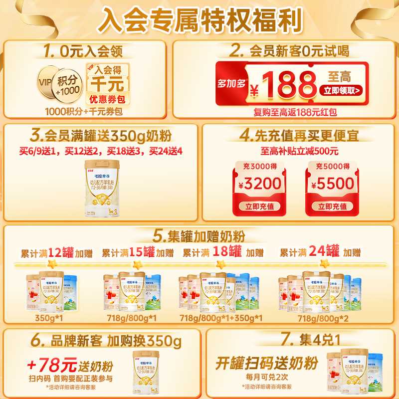 可诺贝儿（CANOBEL）考拉芈奇多加多幼儿配方羊乳粉3段 1-3岁羊奶粉3段 800g 考拉3段800g*3