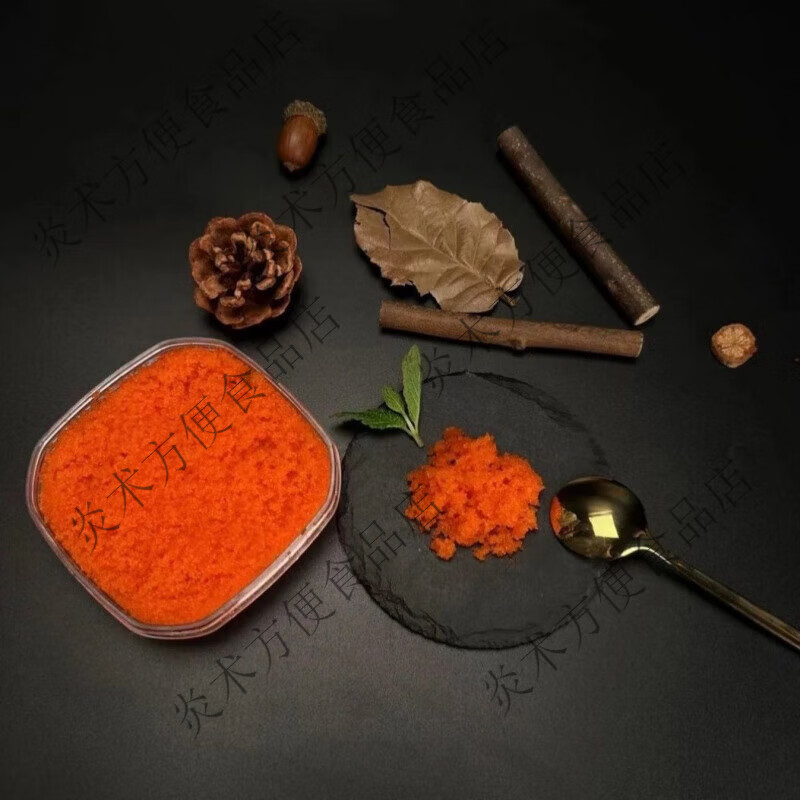 江船长100克小颗粒鱼籽酱 四色飞鱼鱼子酱多春鱼调味寿司料理 红色(咸口) 江船长小颗粒100克