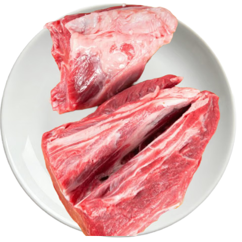 京东超市海外直采澳洲原切谷饲安格斯M3牛腱子 净重2斤  牛肉火锅食材生鲜