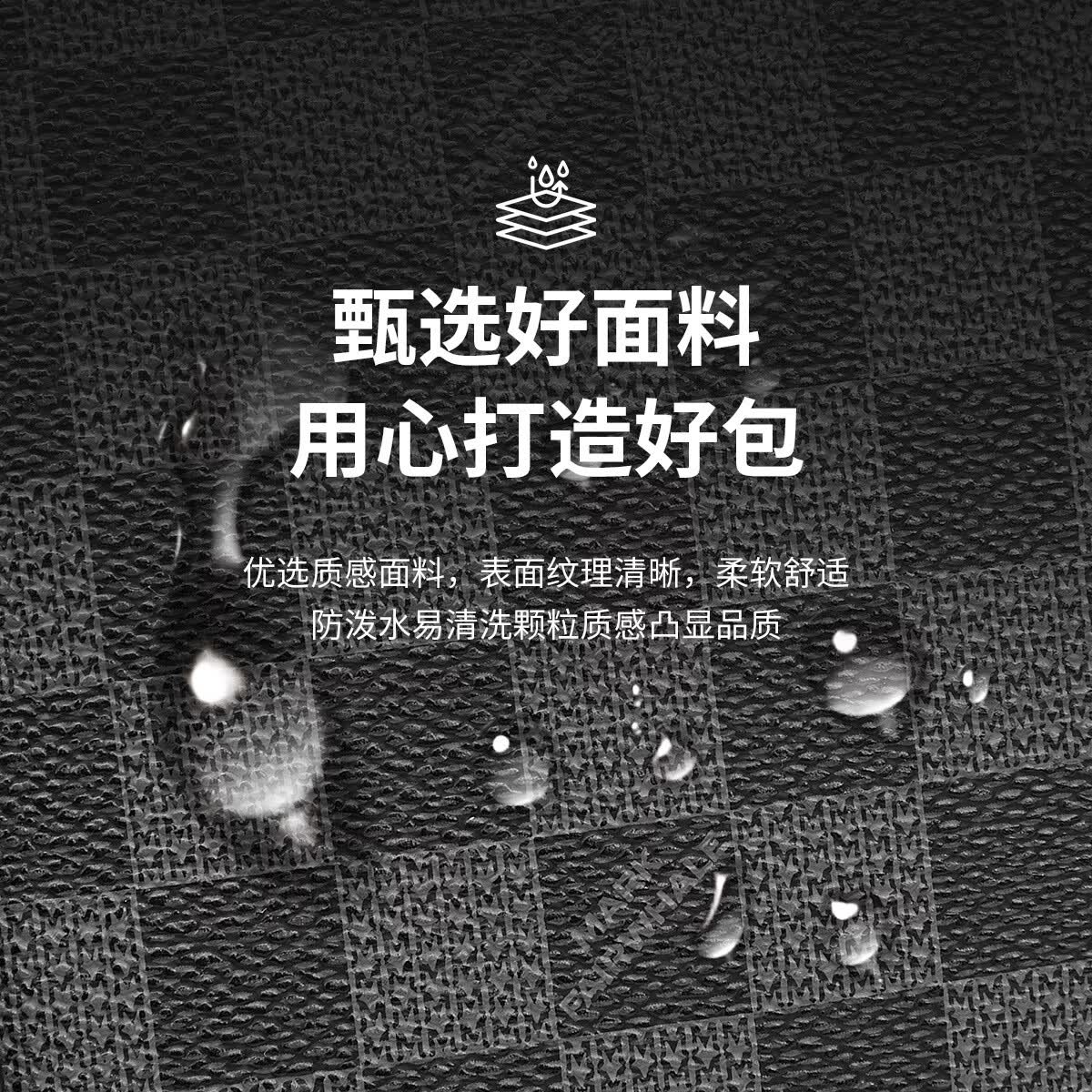 马克华菲男士高端手提包政务干部公文包律师商务出差16英寸电脑包大容量包 大师格子 黑色