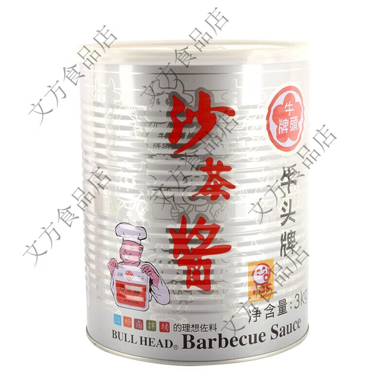 牛头牌沙茶酱3kg正宗商用大桶装火锅蘸料潮汕特产 料潮汕特产