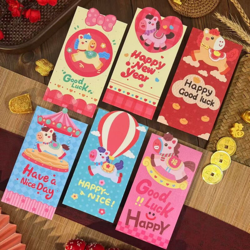 清洁JTT 旋转木马红苞 款式混搭18个装