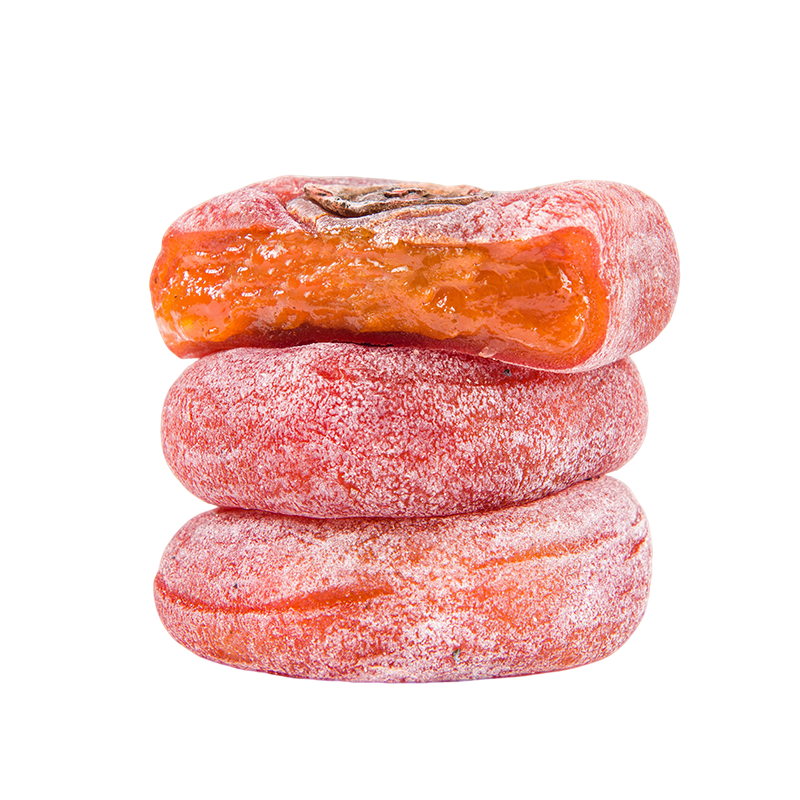 流心柿饼吊柿饼子霜吊独立包装农家自制办公室休闲零食柿饼 独立包装圆饼2斤