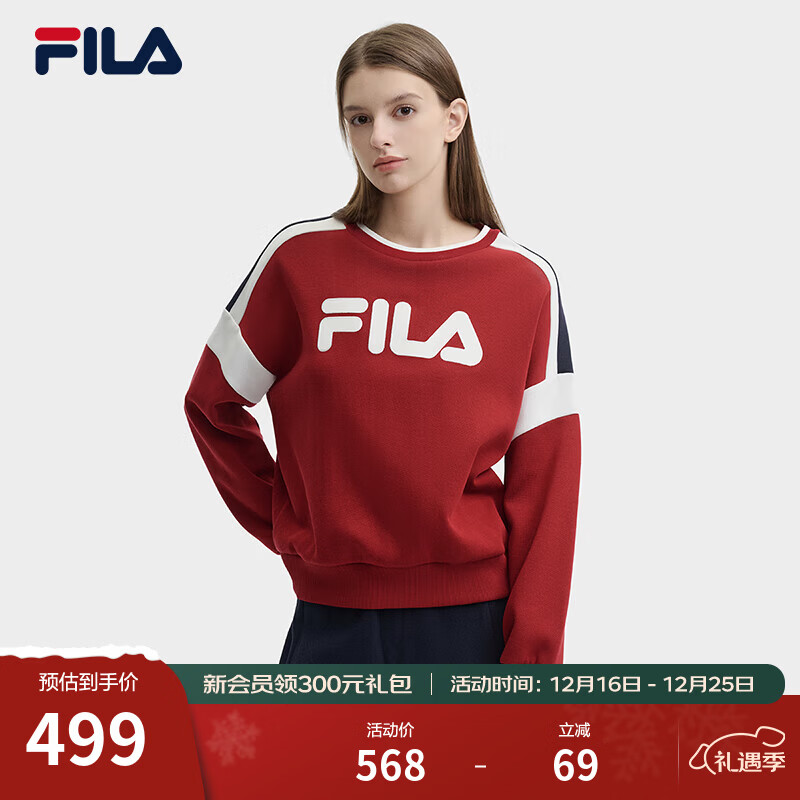 FILA ��ֹٷ�Ů����ͷ���¶���logoʱ������ƴɫ��֯�ڴ������ ���޺�-WI L 470.6Ԫ