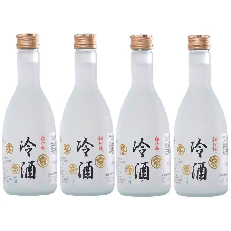 松竹梅冷酒清酒360ml4瓶装日式清酒洋酒发酵酒日式酿造清酒 360ml4装日式清酒洋酒发酵酒日式酿造松竹梅清酒