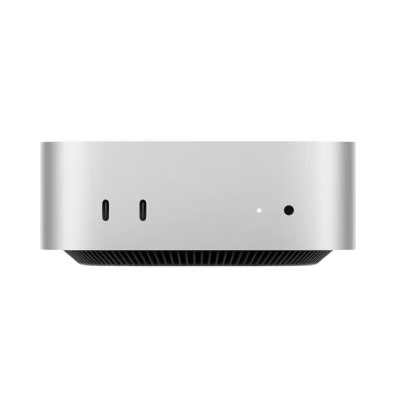 Apple/苹果AI电脑/【10Gb 以太网】Mac mini迷你主机 M4银色(10+10核) 16G 256G电脑主机Z1CF00036