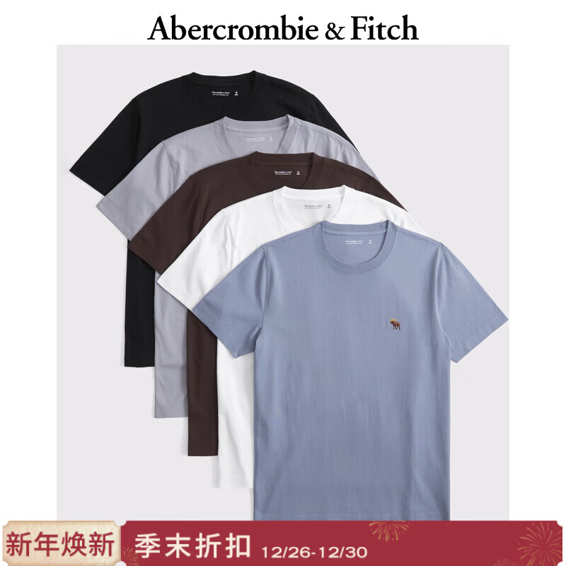 Abercrombie & Fitch���ذ���T��С��¹ͼ��5�������װ����T��25�ļ���װ124-5045 ��ɫ��ɫ M (180/100A)373Ԫ