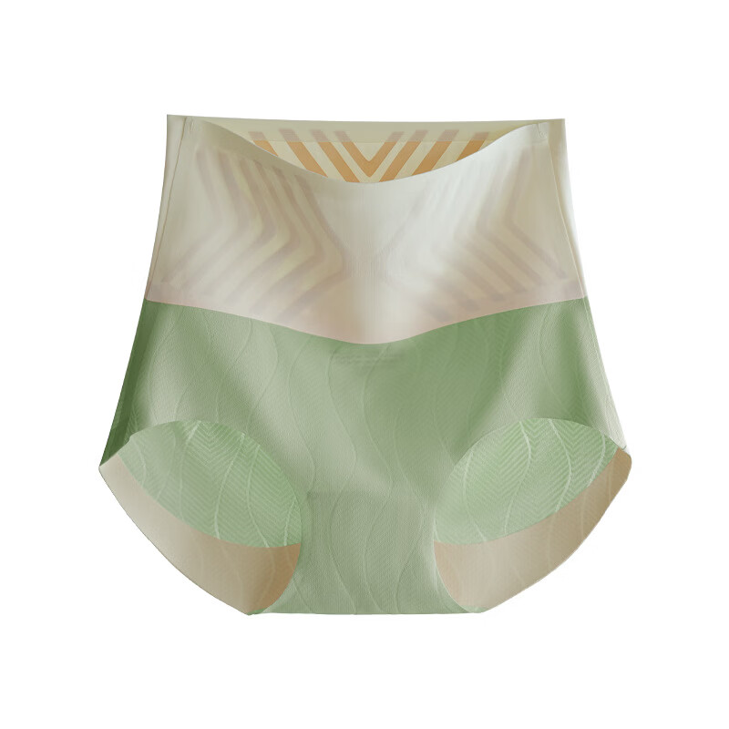 DAPHNE达芙妮【N】果冻胶塑身收腹内裤超弹高腰冰丝提臀裆三角裤 黑色 XXL