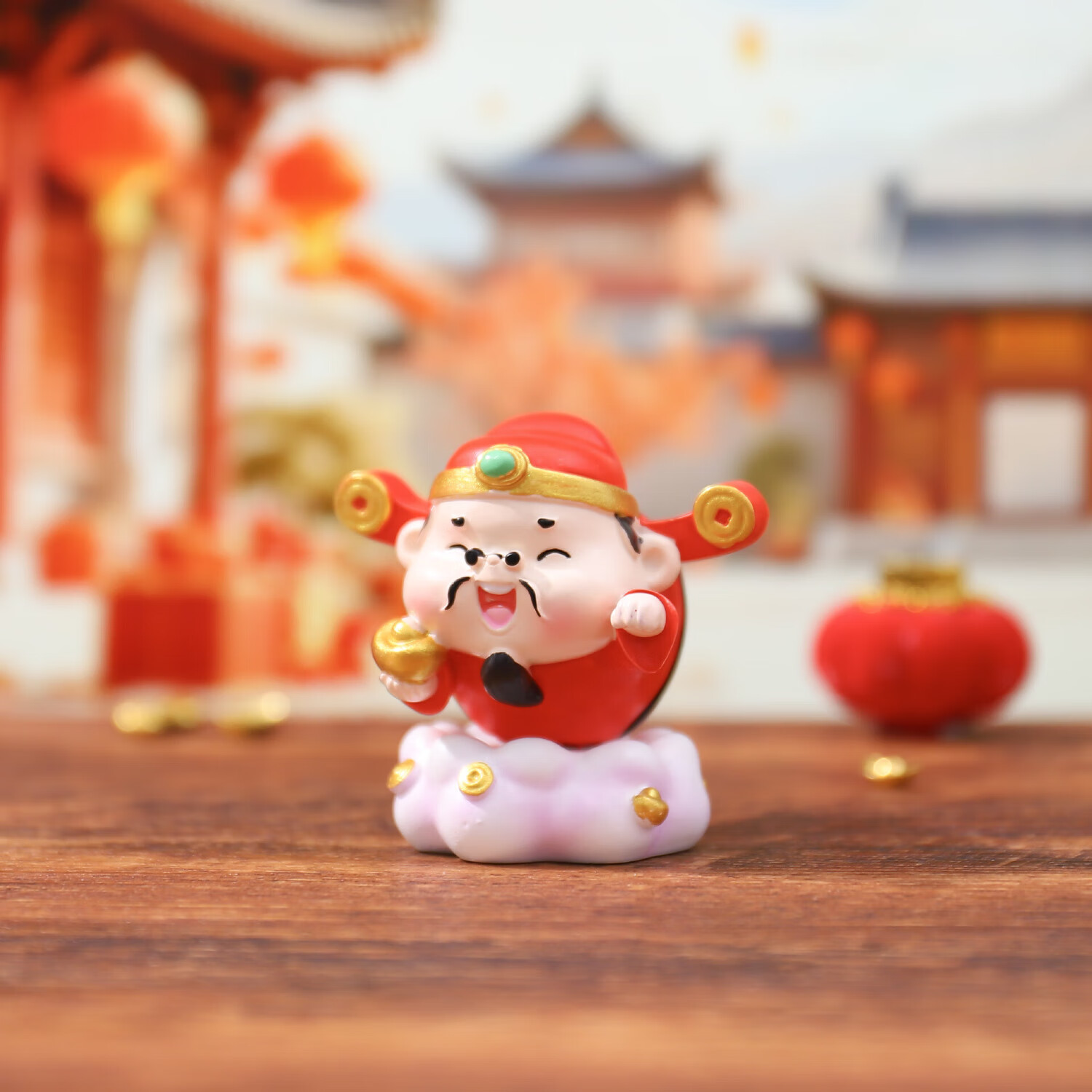 兰比嘟新款財神驾到盲盒马年吉祥物装饰品办公室桌面摆件新年礼物伴手礼 财神驾到盲盒【随机1个】