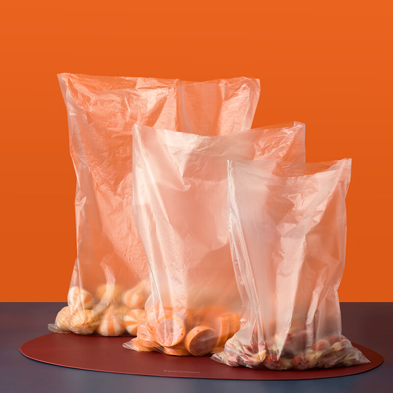 茶花（CHAHUA）一次性食品保鲜袋背心式家用点断式易打结包装袋 【点断式】加大*1+大*1+中*2共 200只