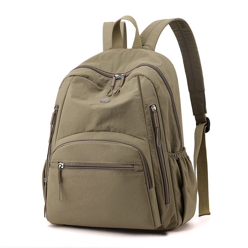 【精选】新款超轻防水降落伞尼龙布女大容量泡芙包包时尚小众女士 经典黑