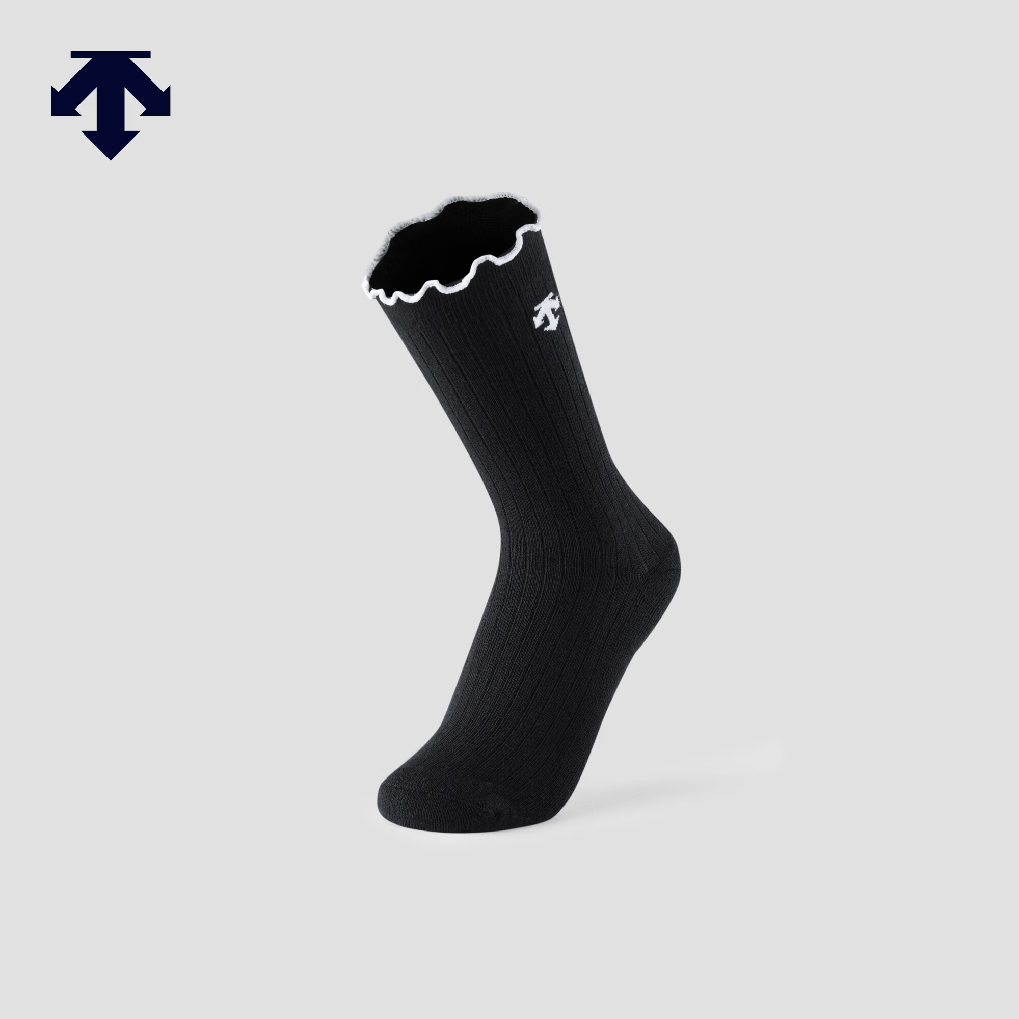 迪桑特（DESCENTE）DESCENTEGOLF 迪桑特高尔夫 女士PRO系列袜子早春新品 BK-黑色 均码 (165/88A)