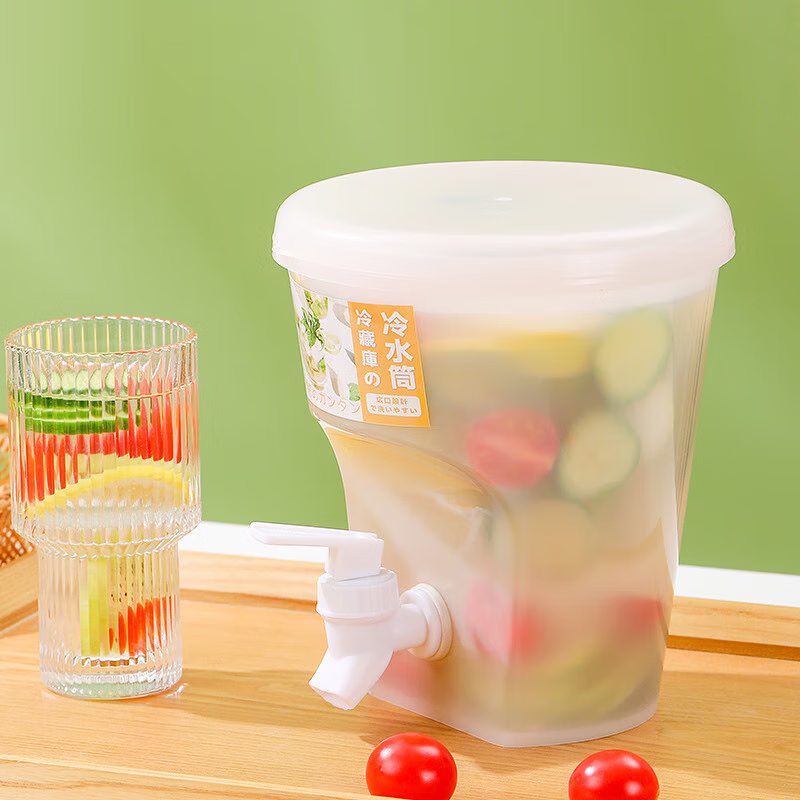 青喜优【严选好物】带龙头放冰箱水果茶壶夏家用柠檬水果瓶水壶冷泡果汁 冷水桶