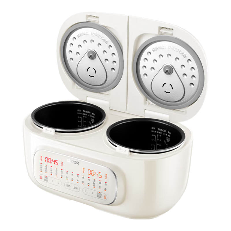 ���ڲ������ղ�����SUPOR��˫���緹�ҵ緹�����ö๦������ԤԼ2.5L+2.5L˫��˫�ض���һ����˫��Դ��΢ѹ������������ ˫��Դ������� 5L �ڶ��� �����ڵ� 568Ԫ