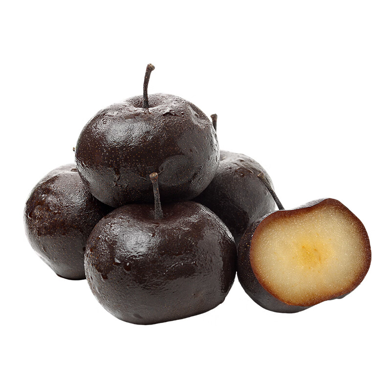 崎慕鲜遇东北冻梨冻秋梨大黑梨冷冻水果大冻梨东北特产哈尔滨特产梨 东北冻梨5斤中果（单果180g-230g）