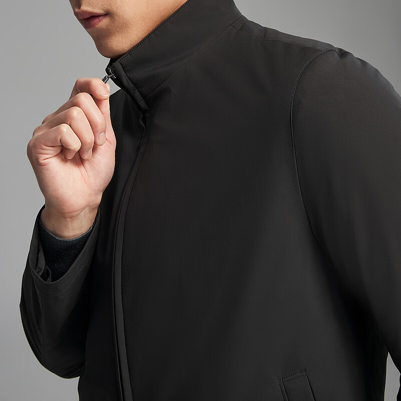 雅戈尔(YOUNGOR)【鹅绒内胆】25秋冬新品立领羽绒服 黑色 3XL 190/108A (推荐180-190斤)