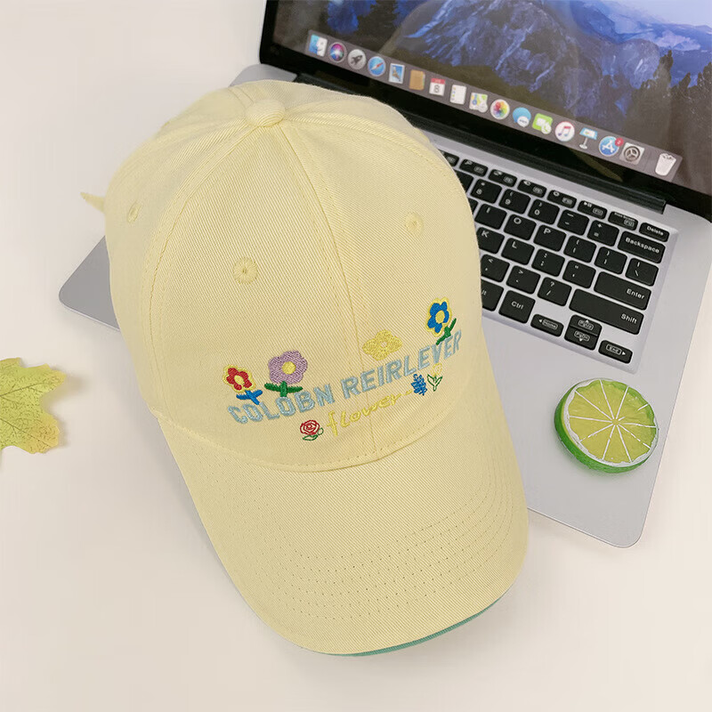 R标字母棒球帽韩版ins男女小众大头围运动防晒帽子百搭软顶鸭舌帽 605CHT橘色1977棒球帽 均码