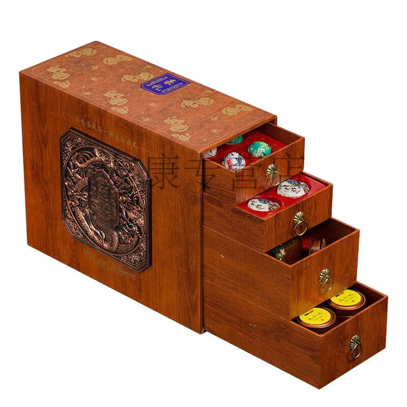 冰岛红龙珠豪礼茶叶礼盒装大红袍冰岛龙珠八大名茶组合过年过节 288·g