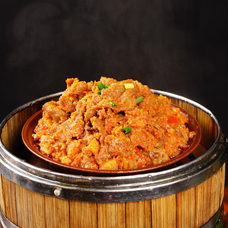 胖东来超市代购同款四川特产粉蒸肉川菜博物馆粉蒸牛肉特色九大碗 粉蒸牛肉380g+粉蒸肥肠250g