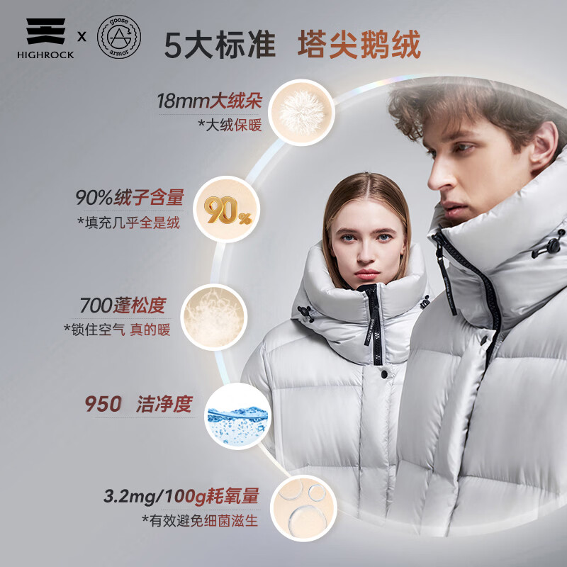 天石鹅铠甲700蓬90%白鹅绒羽绒服男士女士长款东北严寒保暖1.0版G305 黑色 2XL