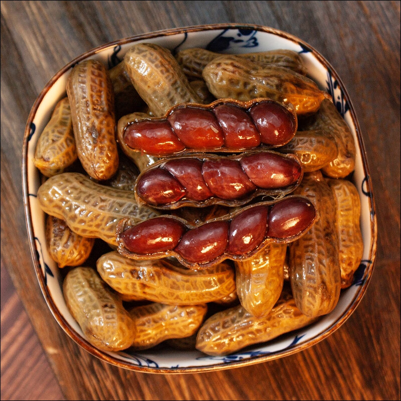 忆江城卤汁花生水煮开袋即食下酒菜深夜零食商用夜市烧烤五香味水煮花 卤汁花生408g*2袋